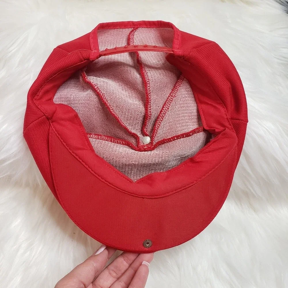 Vintage Nebraska Cornhuskers adjustable hats, red and white